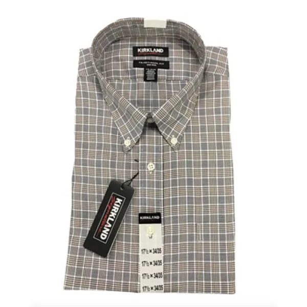 Kirkland Signature Men's traditional fit non-iron Dress Shirt