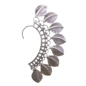 Large Boho Feathers Earcuff