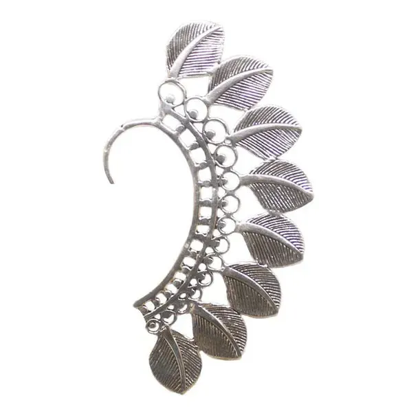 Large Boho Feathers Earcuff