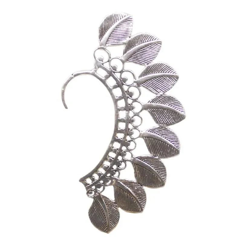 Large Boho Feathers Earcuff