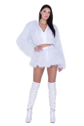 Light-Up Lurex Shag Jacket