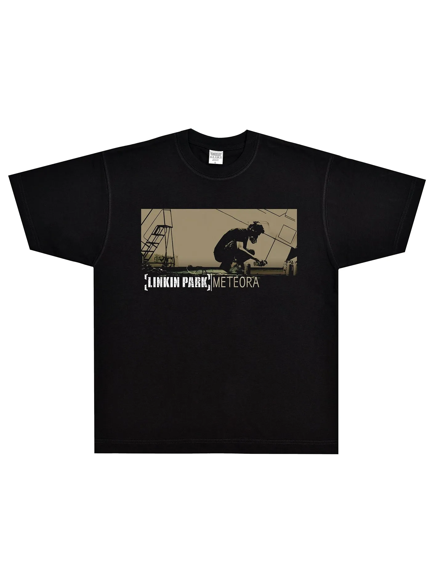Linkin Park Meteora T-Shirt – Retro Rock Band Tee for Men – American Street Style Short Sleeve