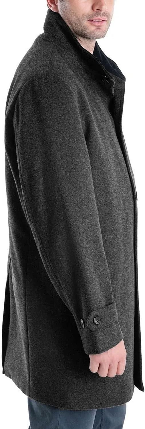 London Fog Men's Clark Classic-Fit Overcoat Coat 42L Charcoal Grey