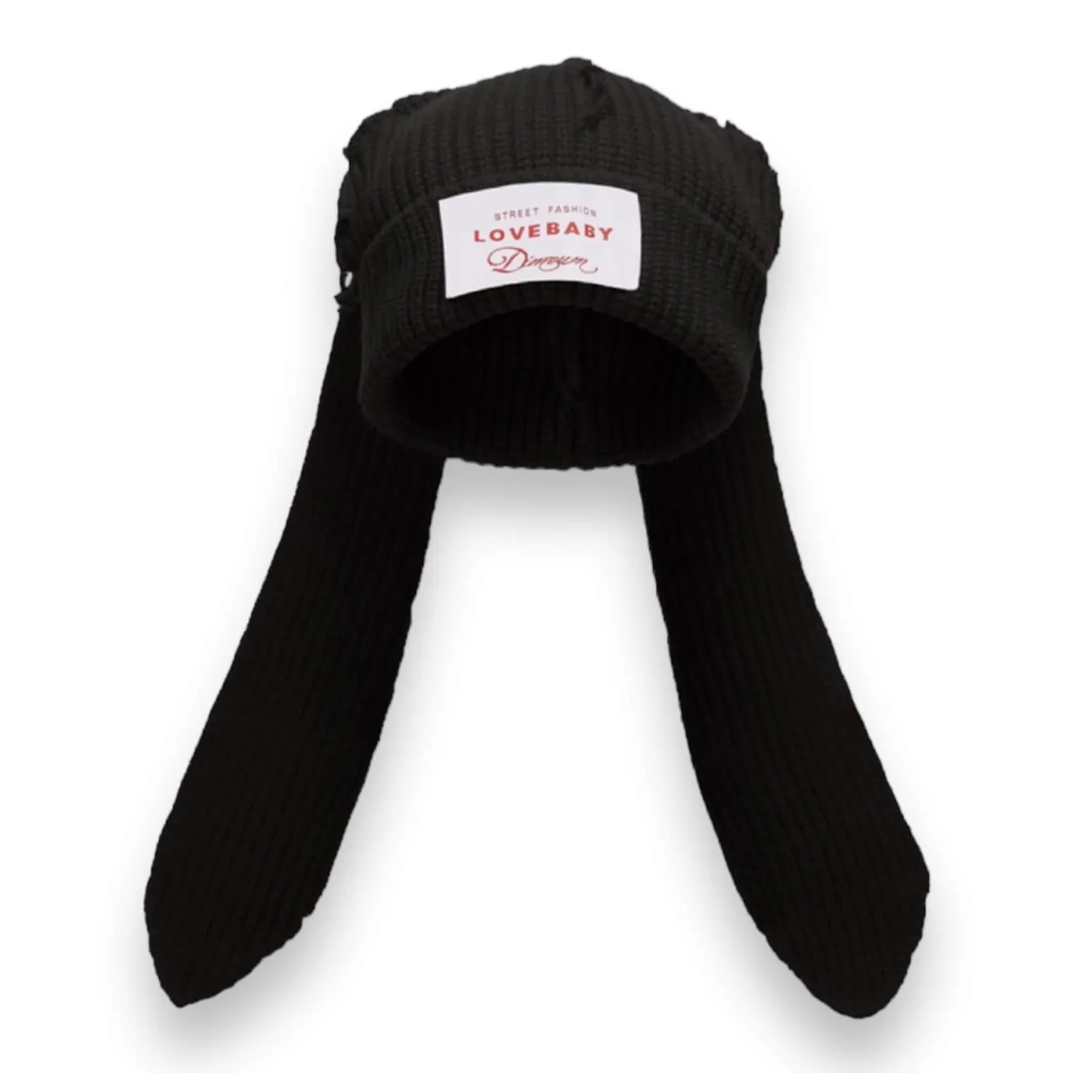 Long Bunny Ear Knit Beanies
