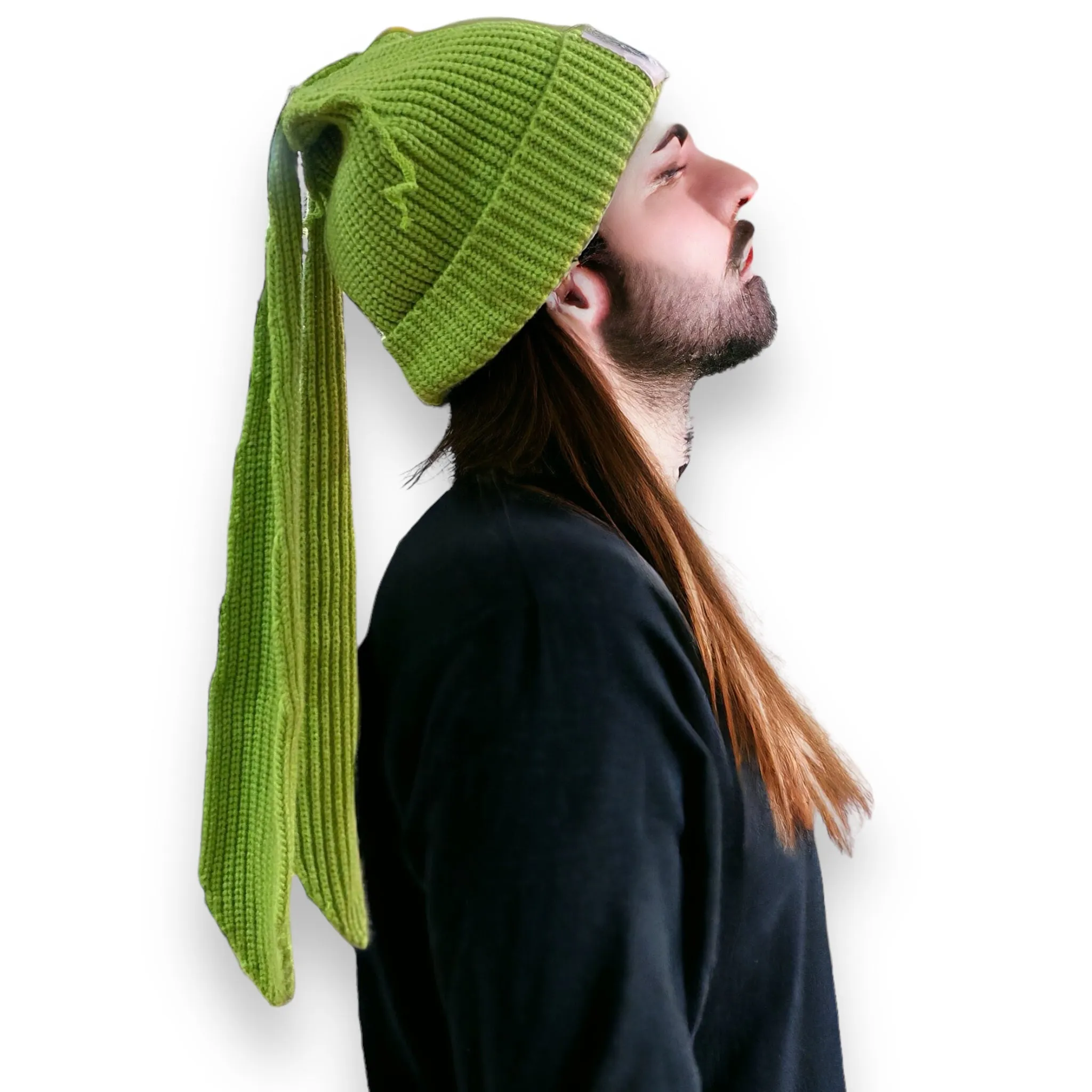 Long Bunny Ear Knit Beanies