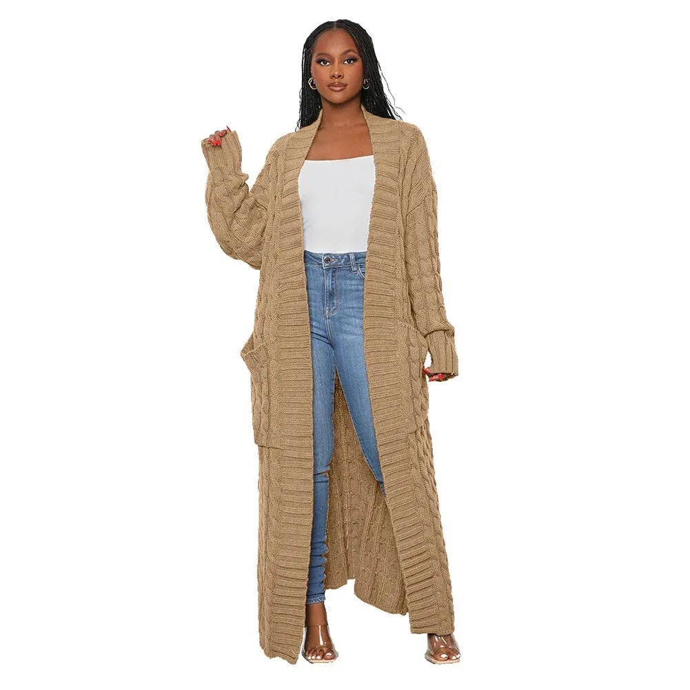 Long Textured Cardigan