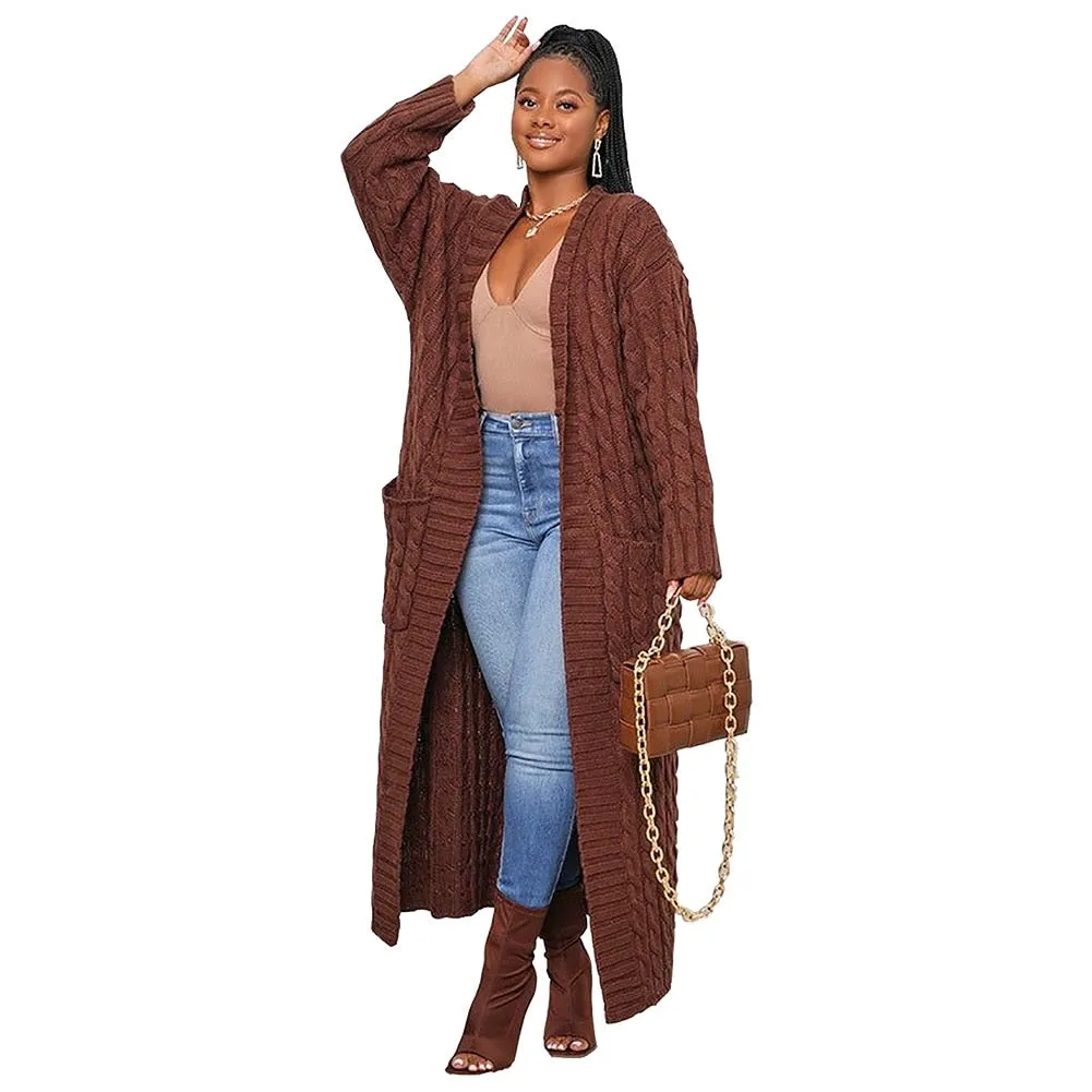 Long Textured Cardigan