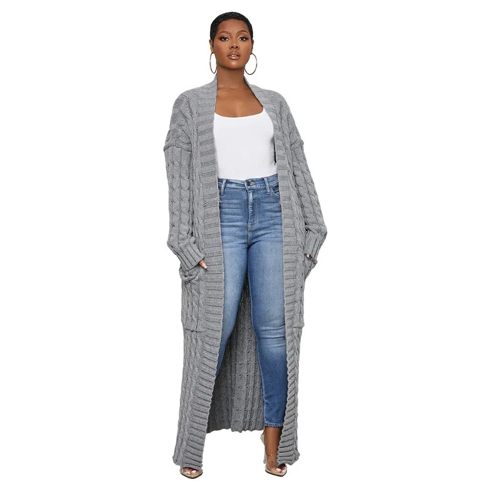 Long Textured Cardigan