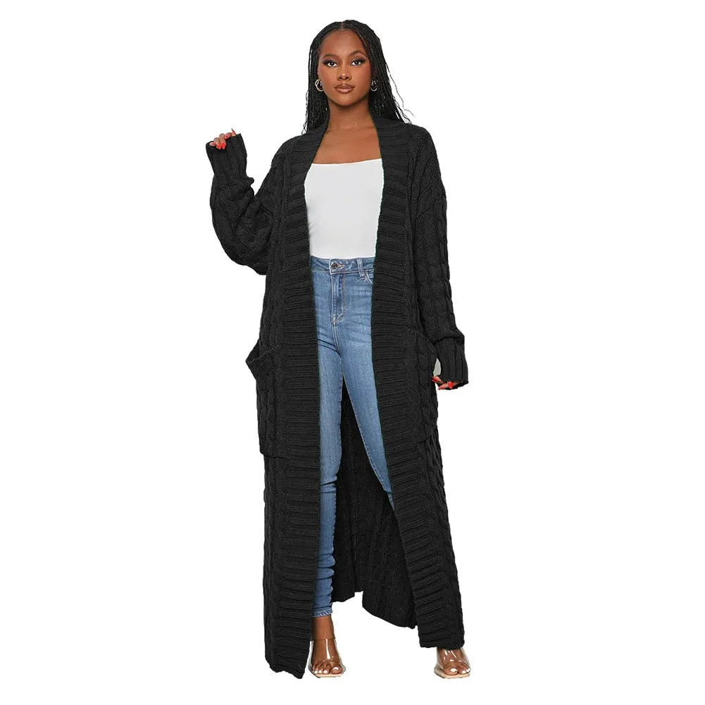 Long Textured Cardigan