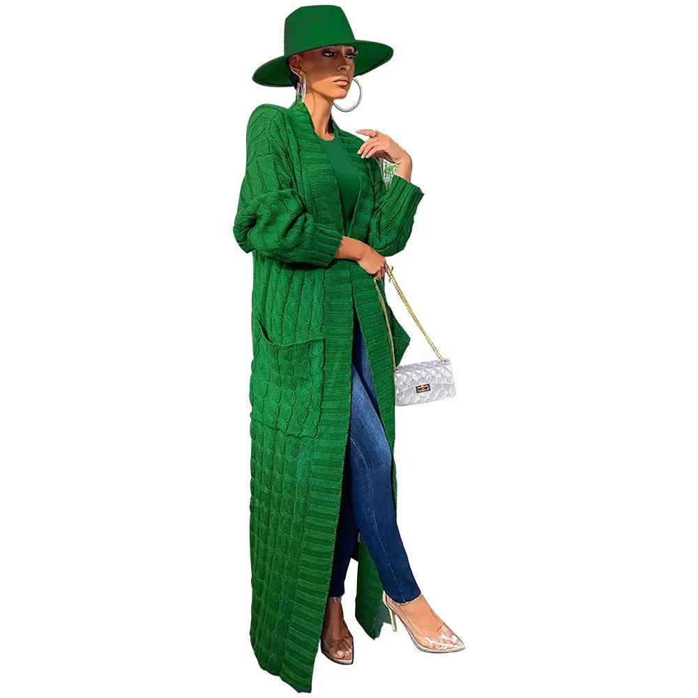 Long Textured Cardigan