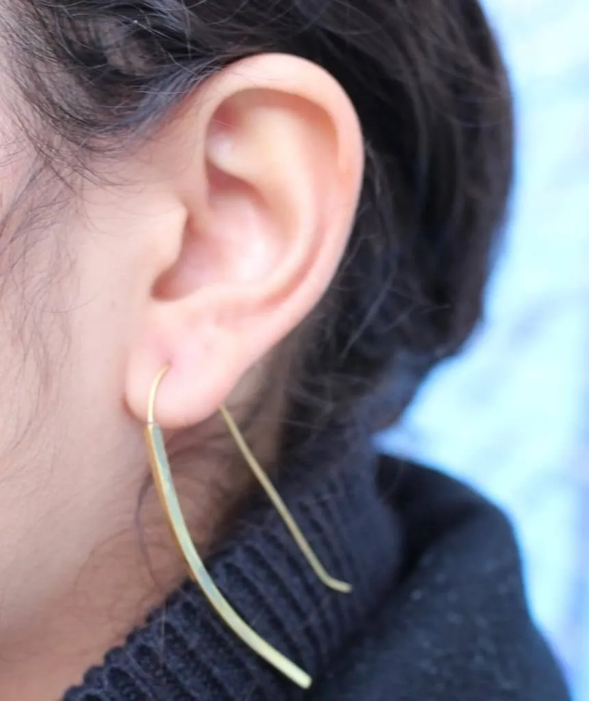 Long Thin Earrings