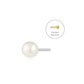 LUSTRE | Pearl Threadless Flatback Earring