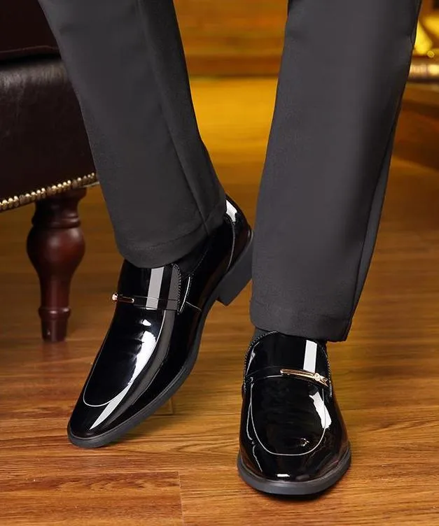 Luxury Leather Slip-On Dress Shoes