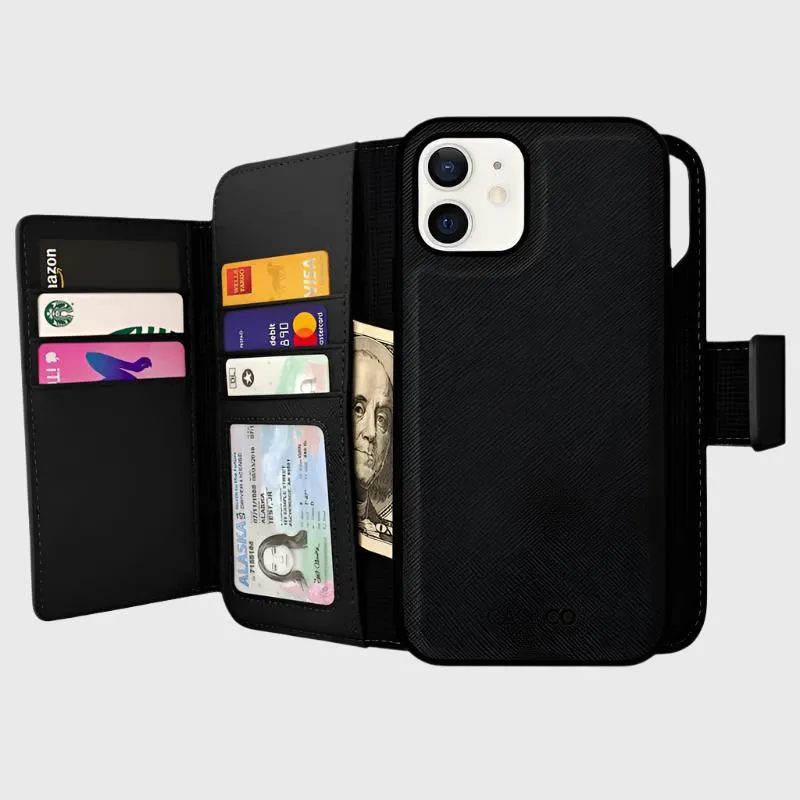 MagSafe iPhone 12 Mini Leather Wallet Case - Sunset Blvd