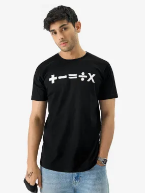 Mathematics Symbols Printed Men's High Quality T-Shirt In Lowest Price