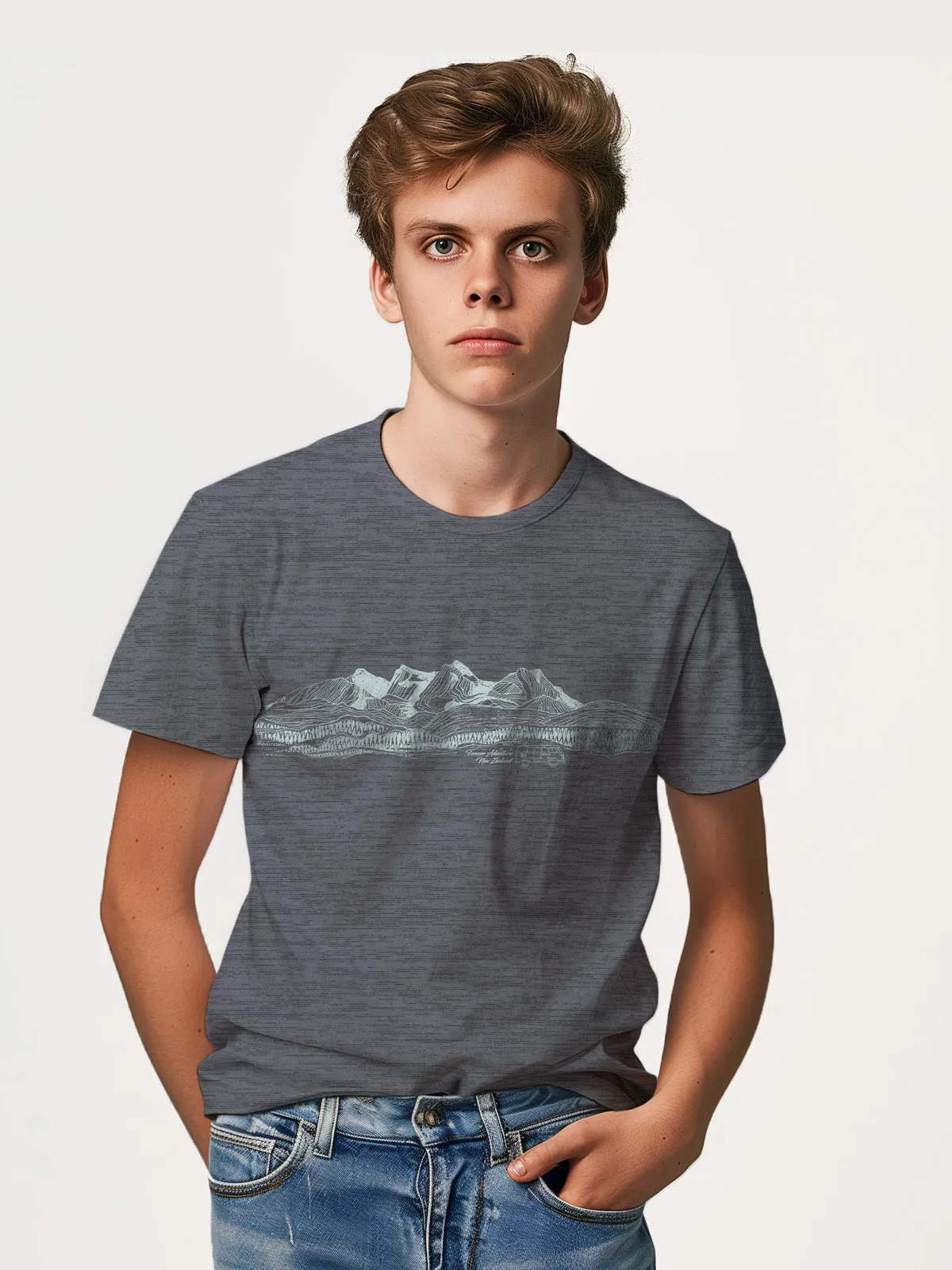Mens Active Fit Nz T Shirt - Forever Adventure