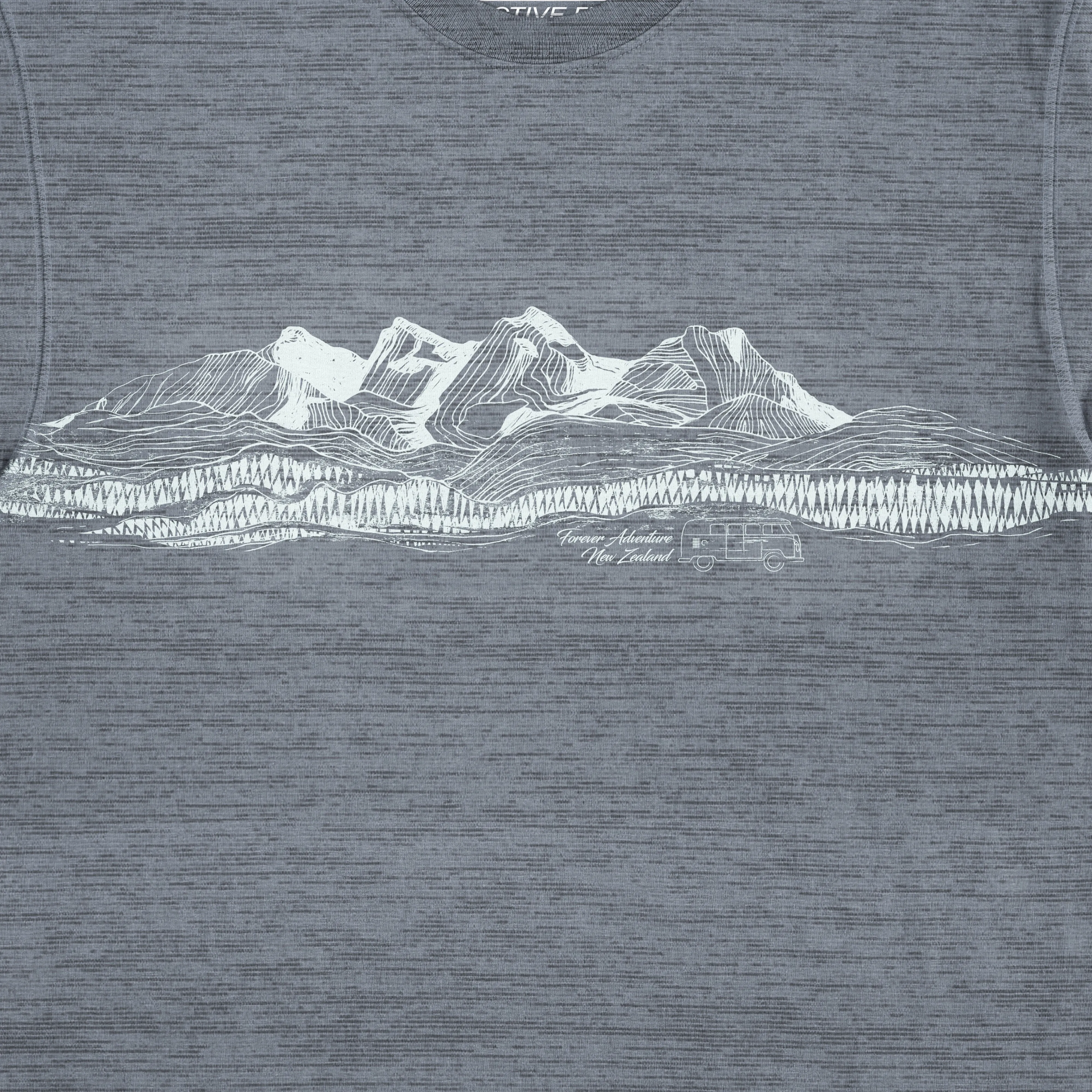 Mens Active Fit Nz T Shirt - Forever Adventure