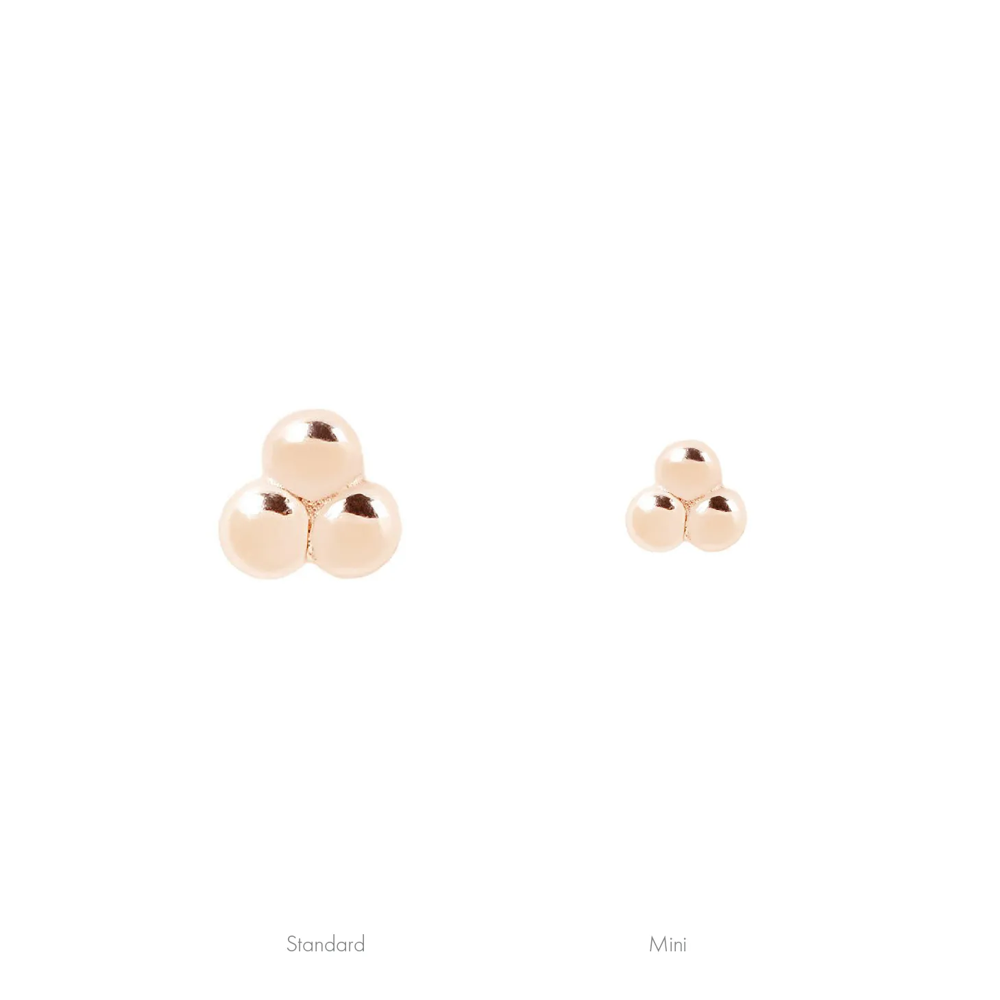 Mini 3 Bead Cluster - Threadless End