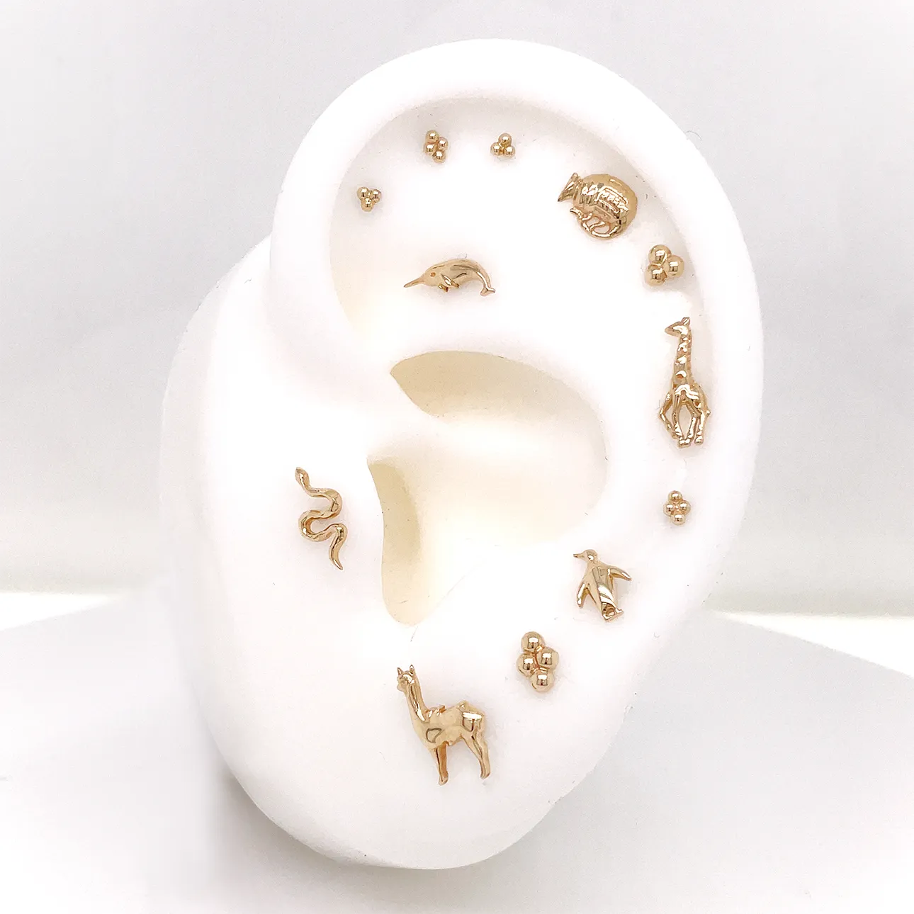 Mini 3 Bead Cluster - Threadless End