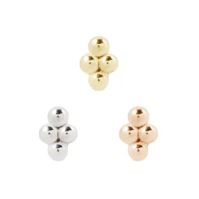 Mini 4 Bead Cluster - Threadless End