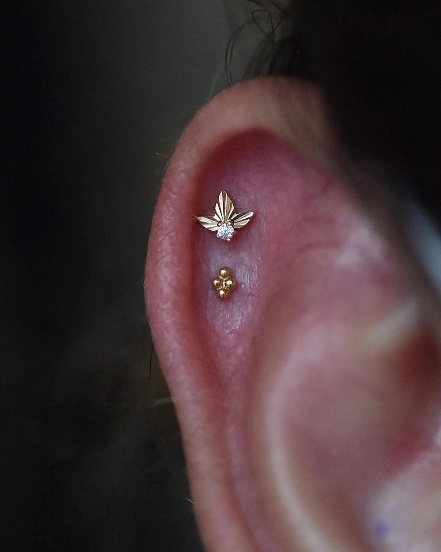 Mini 4 Bead Cluster - Threadless End
