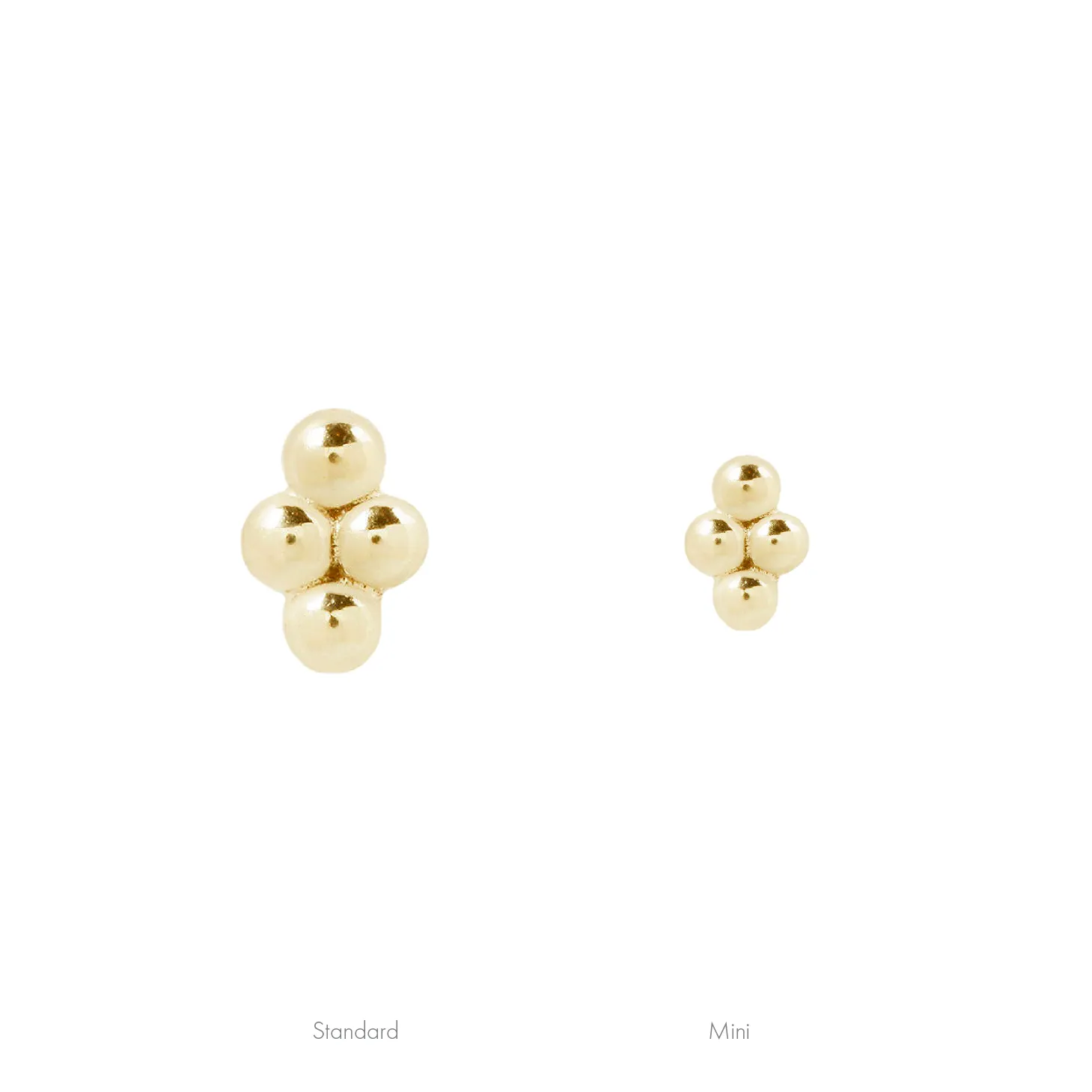 Mini 4 Bead Cluster - Threadless End