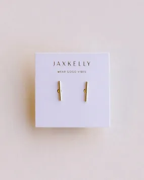 Minimalist - Bar - Gold Earrings