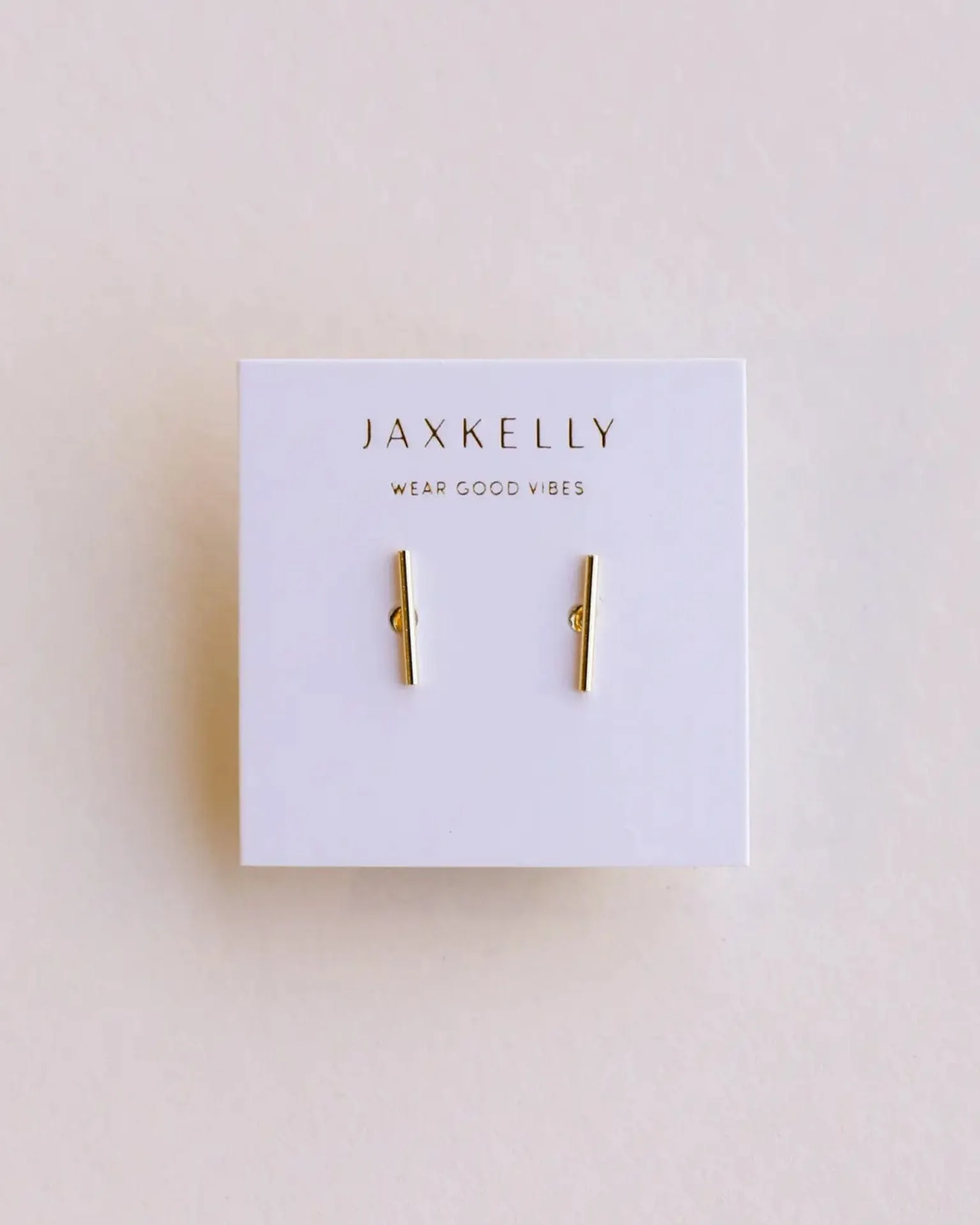 Minimalist - Bar - Gold Earrings