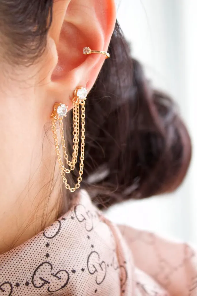 Minimalist CZ Ear Cuff