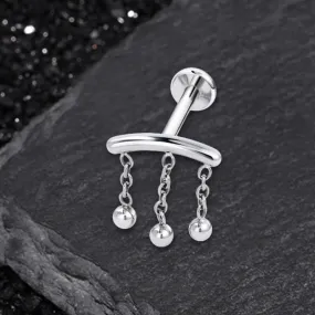 Minimalist Tassel Chain G23 Titanium Piercing