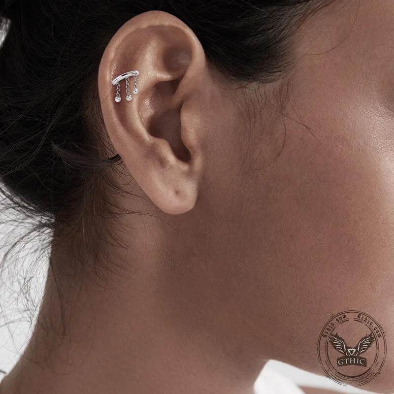 Minimalist Tassel Chain G23 Titanium Piercing