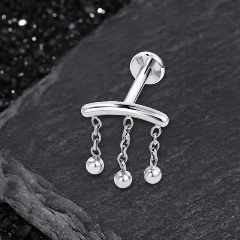Minimalist Tassel Chain G23 Titanium Piercing