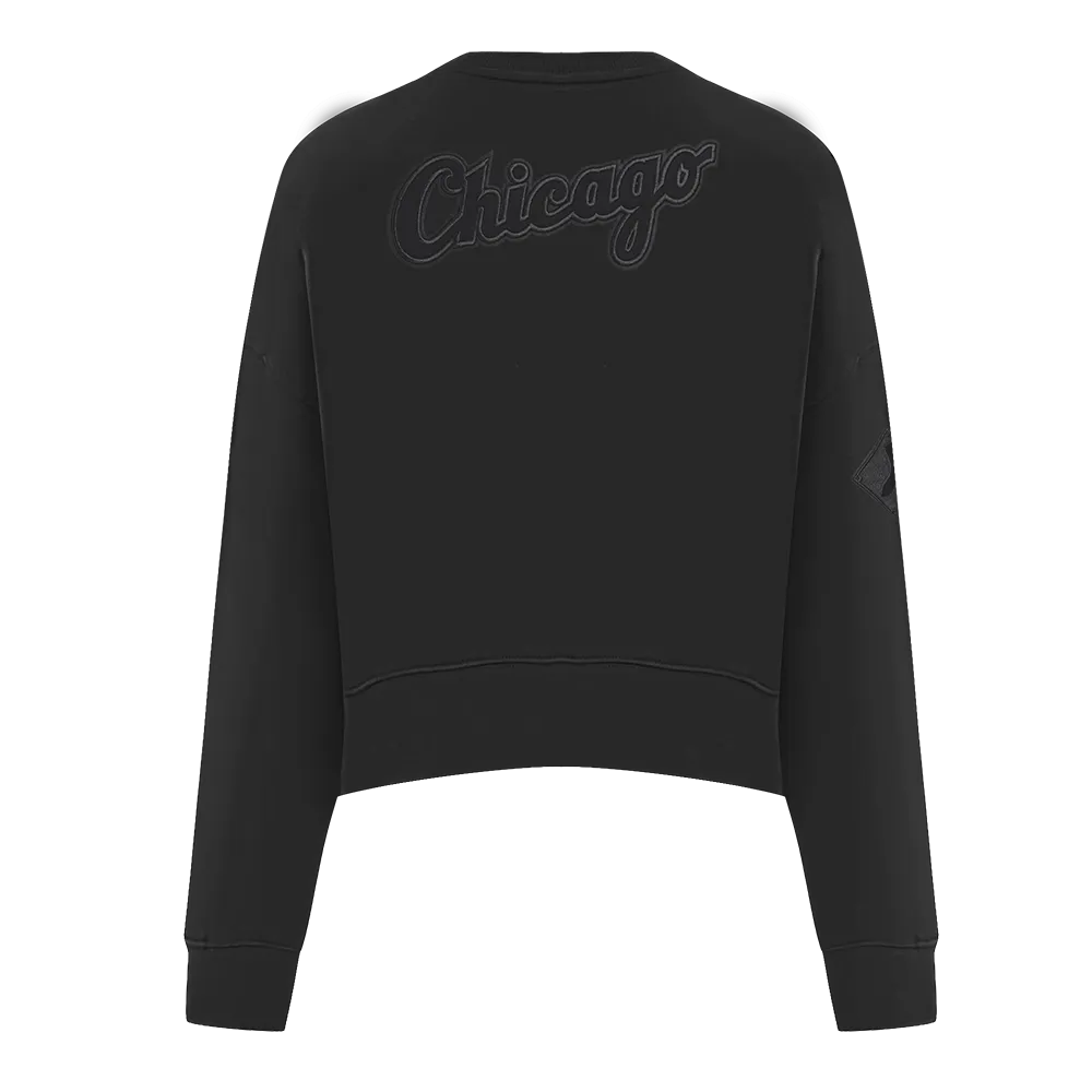 MLB CHICAGO WHITE SOX NEUTRAL WOMEN'S CREWNECK (BLACK)