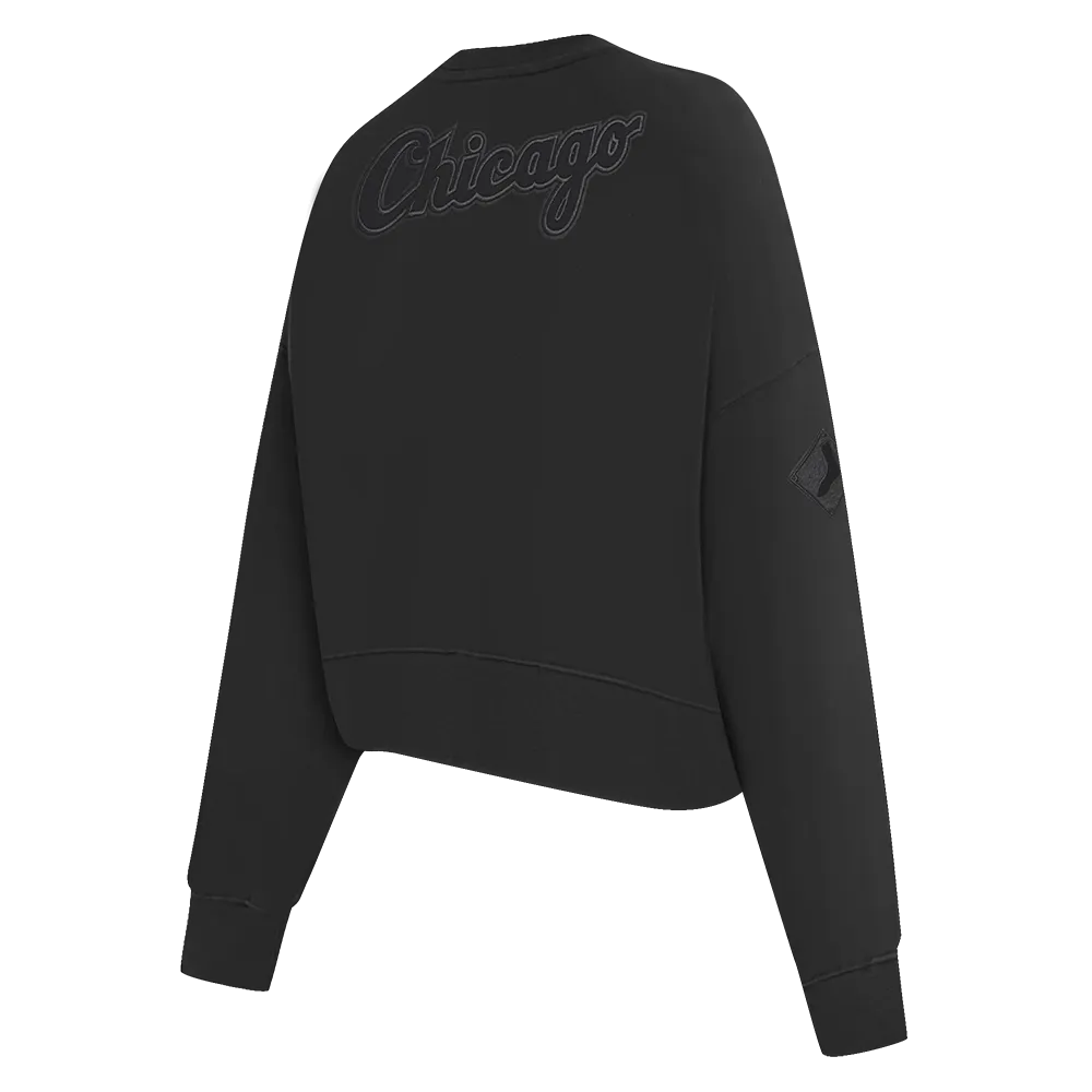 MLB CHICAGO WHITE SOX NEUTRAL WOMEN'S CREWNECK (BLACK)