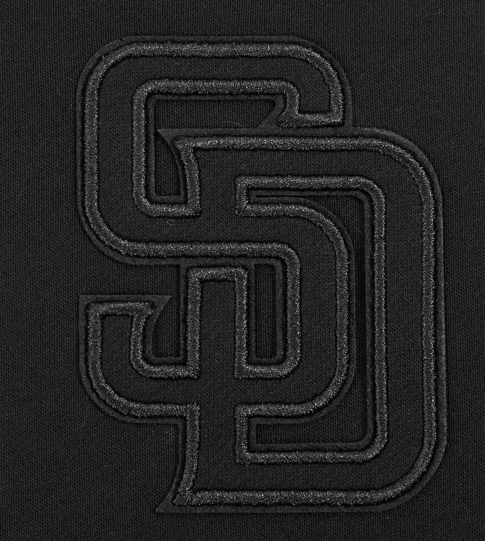 MLB SAN DIEGO PADRES NEUTRAL WOMEN'S CREWNECK (BLACK)