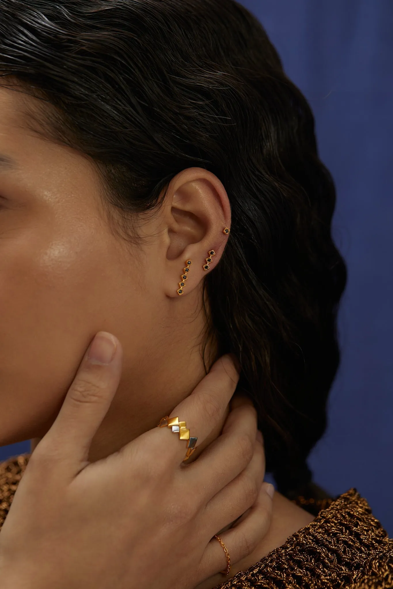 Mooru Kappu Studs | 18kt Solid Gold