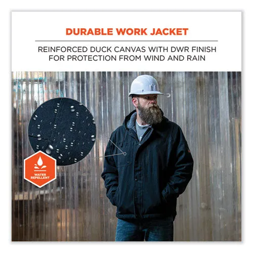 N-ferno 6468 Duck Canvas Work Jacket, 4x-large, Black, Ships In 1-3 Business Days