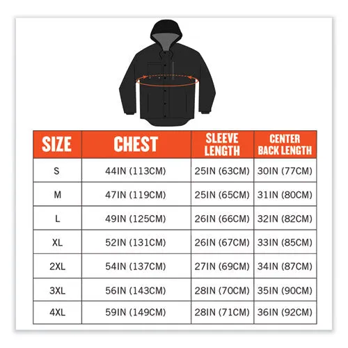 N-ferno 6468 Duck Canvas Work Jacket, 4x-large, Black, Ships In 1-3 Business Days