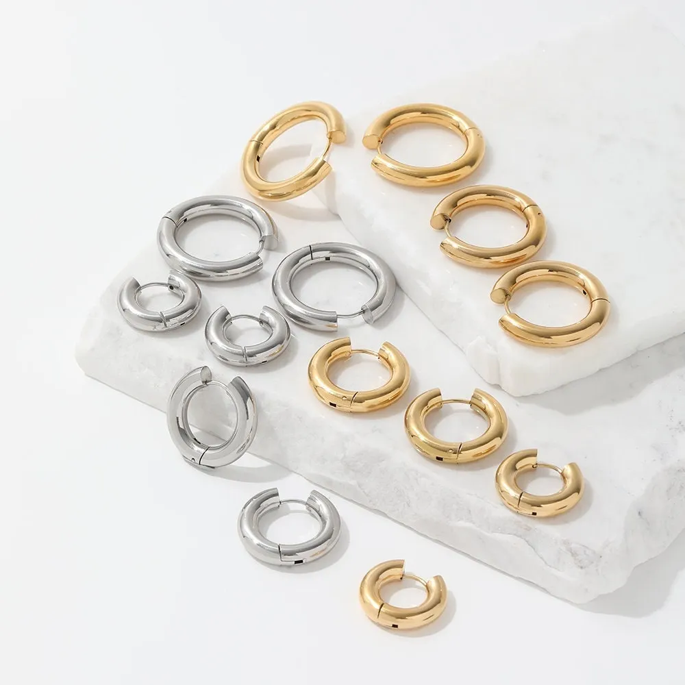 Naxos Chunky Hoop Earrings