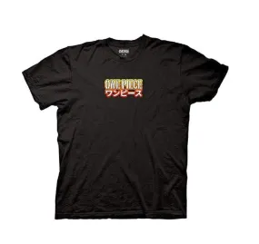 One Piece Stencil Logo with Gradient Group Adult Short Sleeve T-Shirt