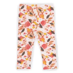 Peach Print 3/4 Length Leggings-Nano