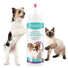 Pet Ear Care Powder: Cleaner & Hair Removal Solution
