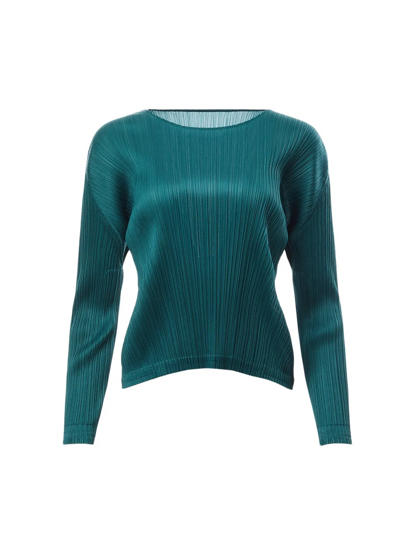 Pleats Mandarin Collar Button Down Blue Green Shirt