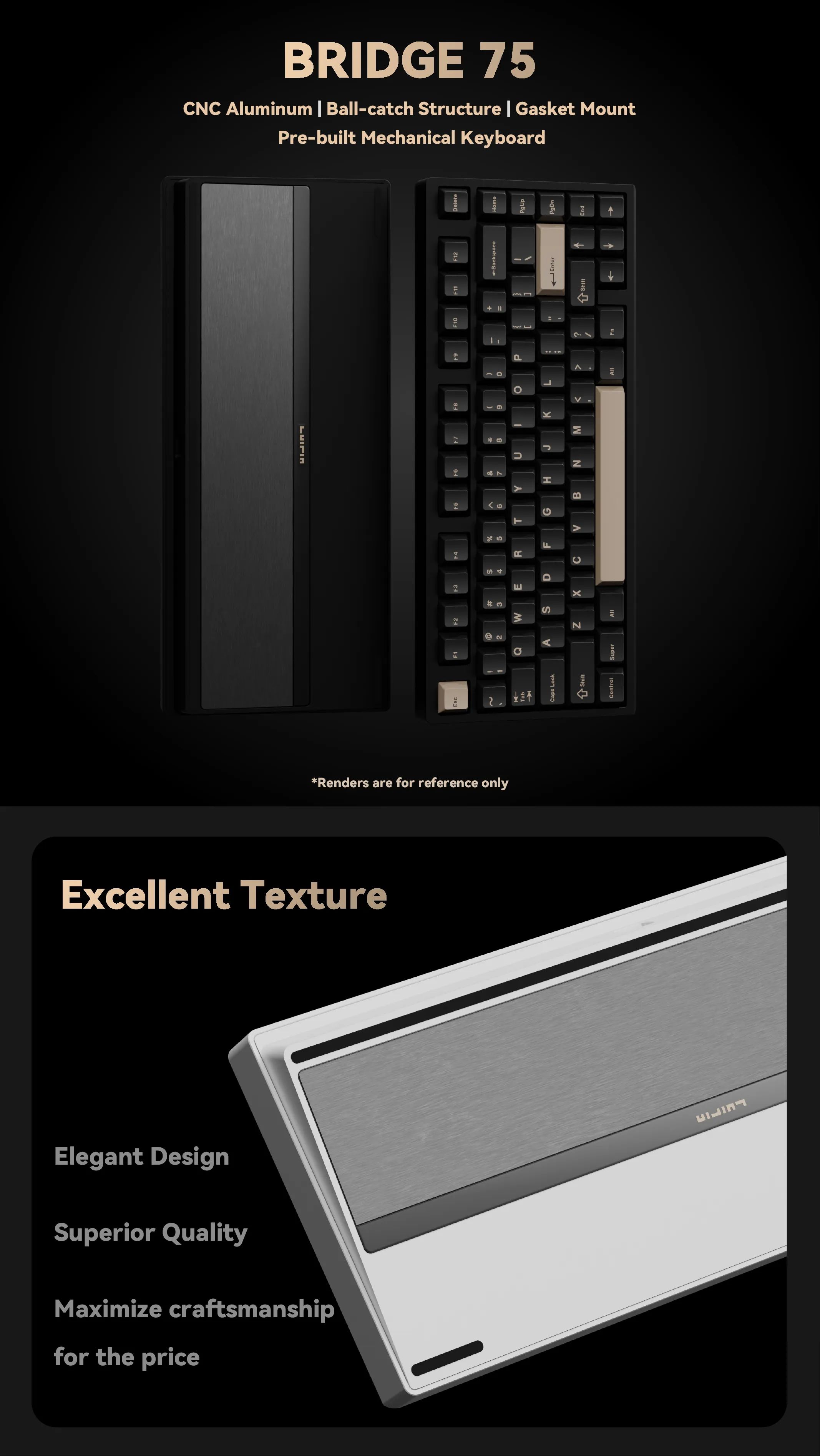 [Pre-Order] Shortcut Studio Bridge75 Keyboard - Pre-built Kit [Batch 2]