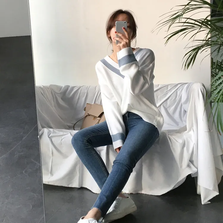 Pullover V-Neck Sweater