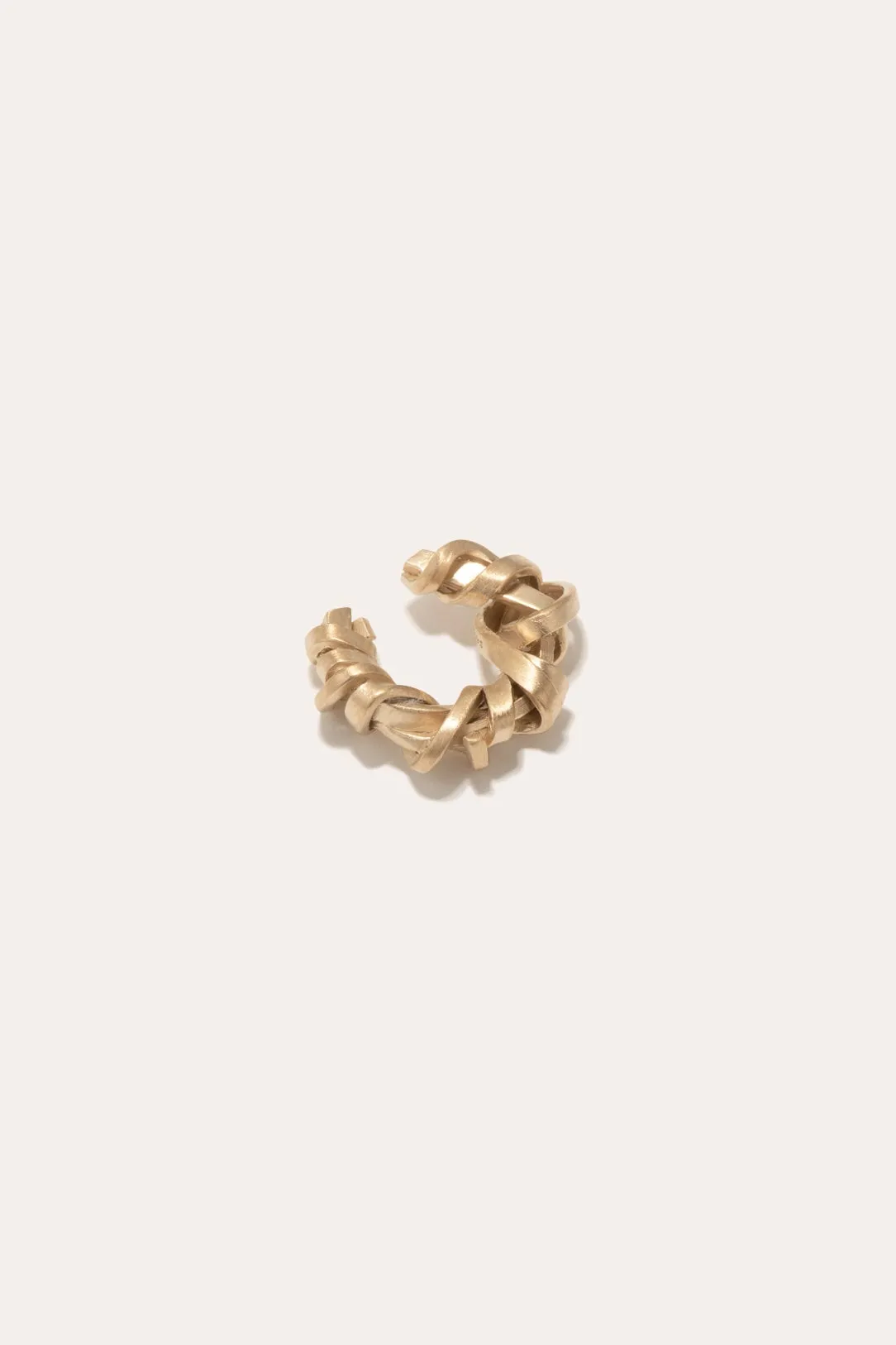 Puzzled - Gold Vermeil Ear Cuff