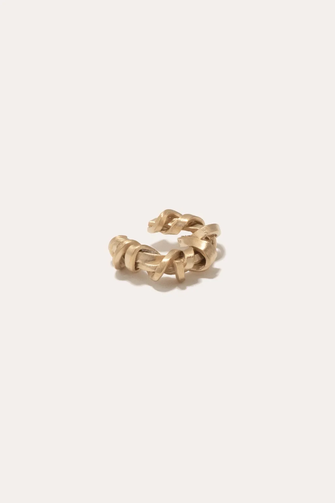 Puzzled - Gold Vermeil Ear Cuff