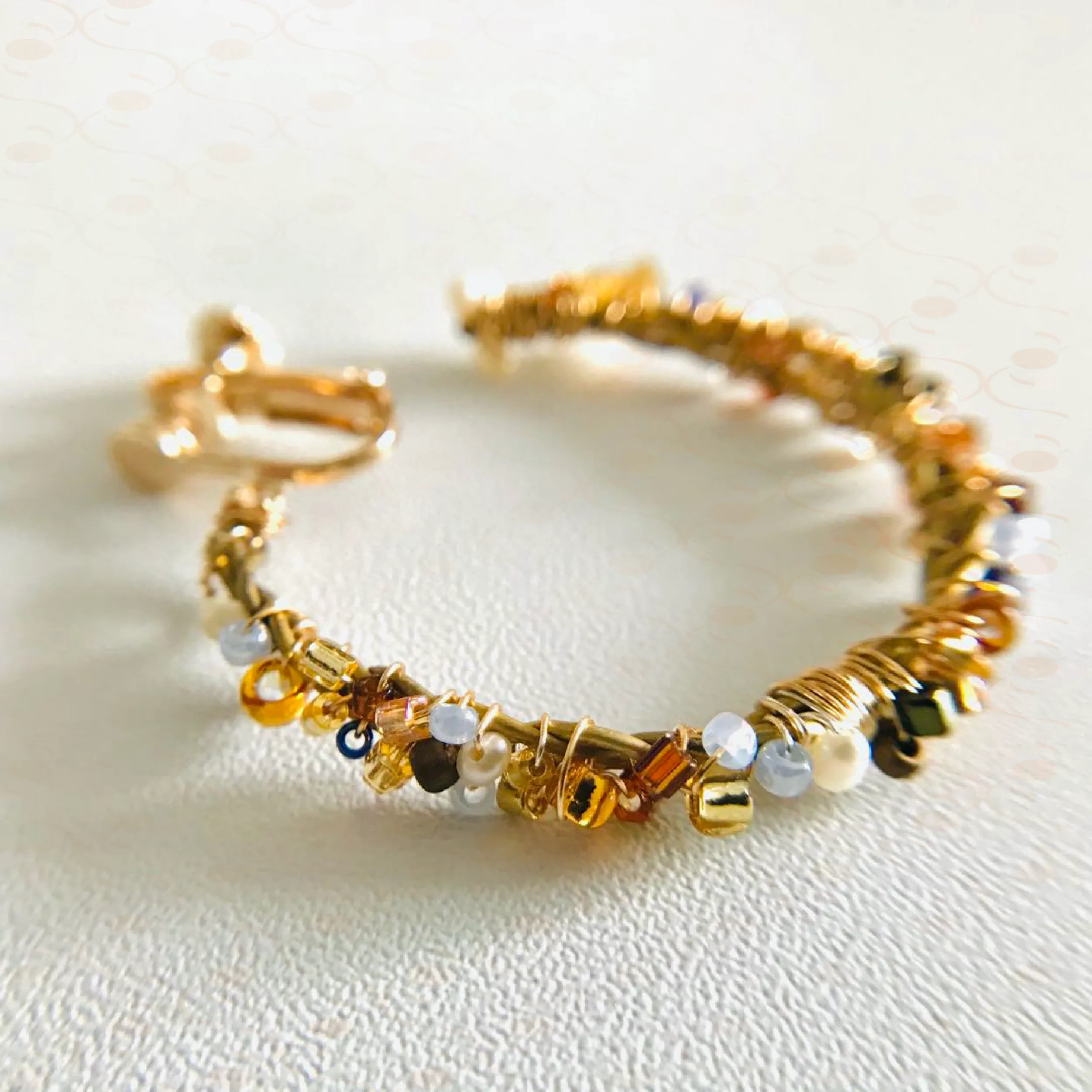 "Secret Garden" Beaded Ear Clip