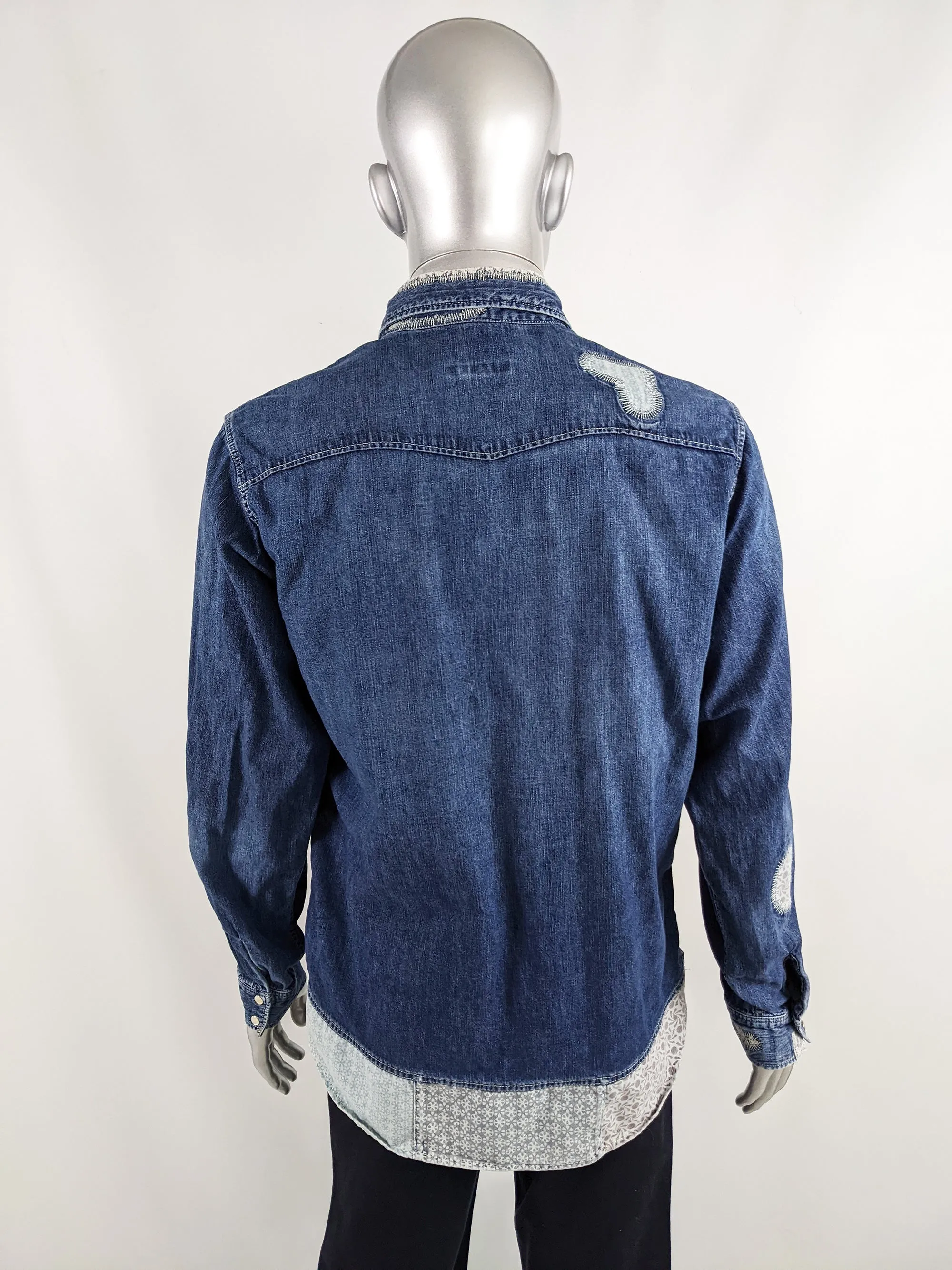 Red Ear by Paul Smith Vintage Mens Denim Shirt, 1990s