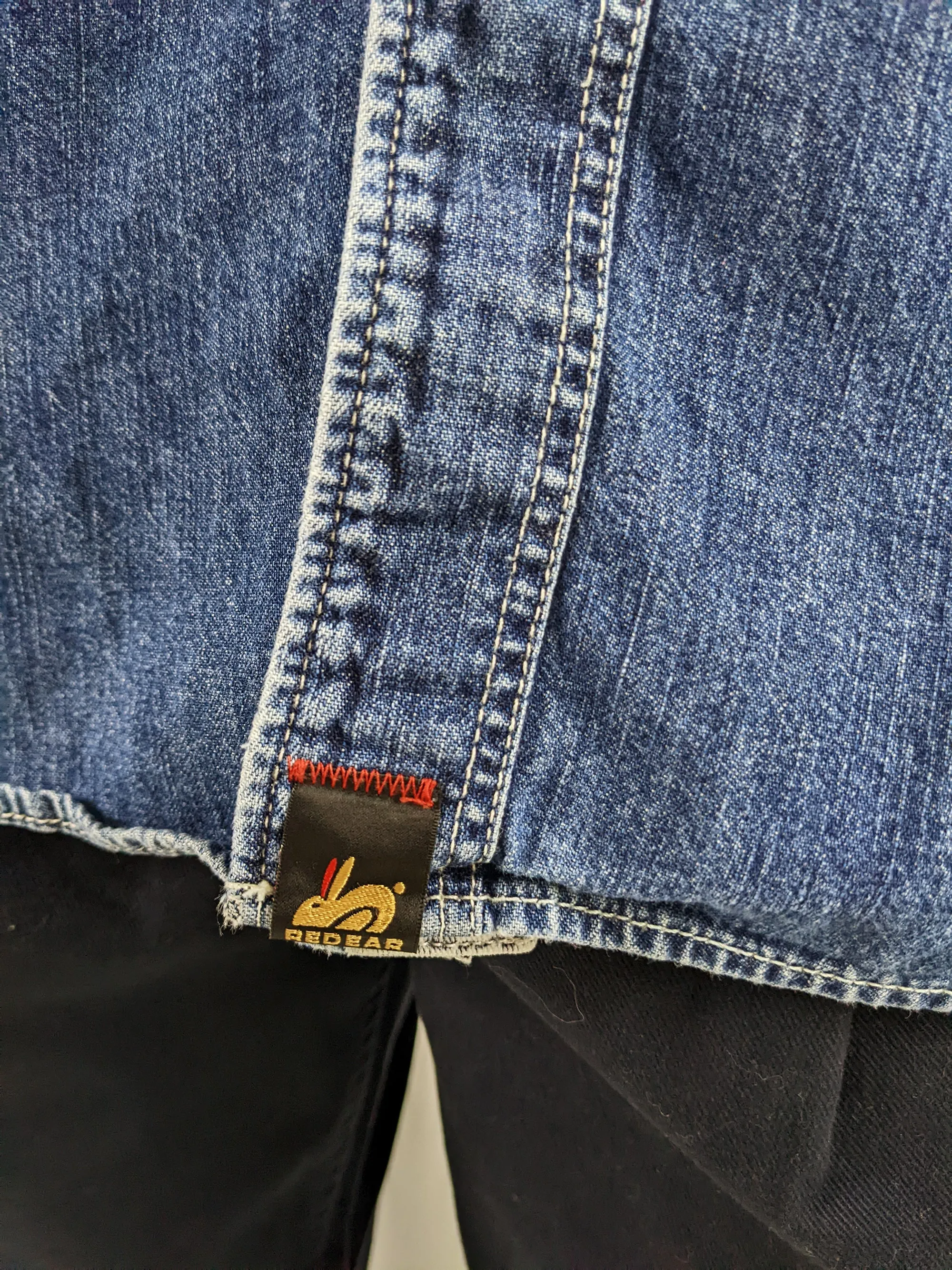 Red Ear by Paul Smith Vintage Mens Denim Shirt, 1990s